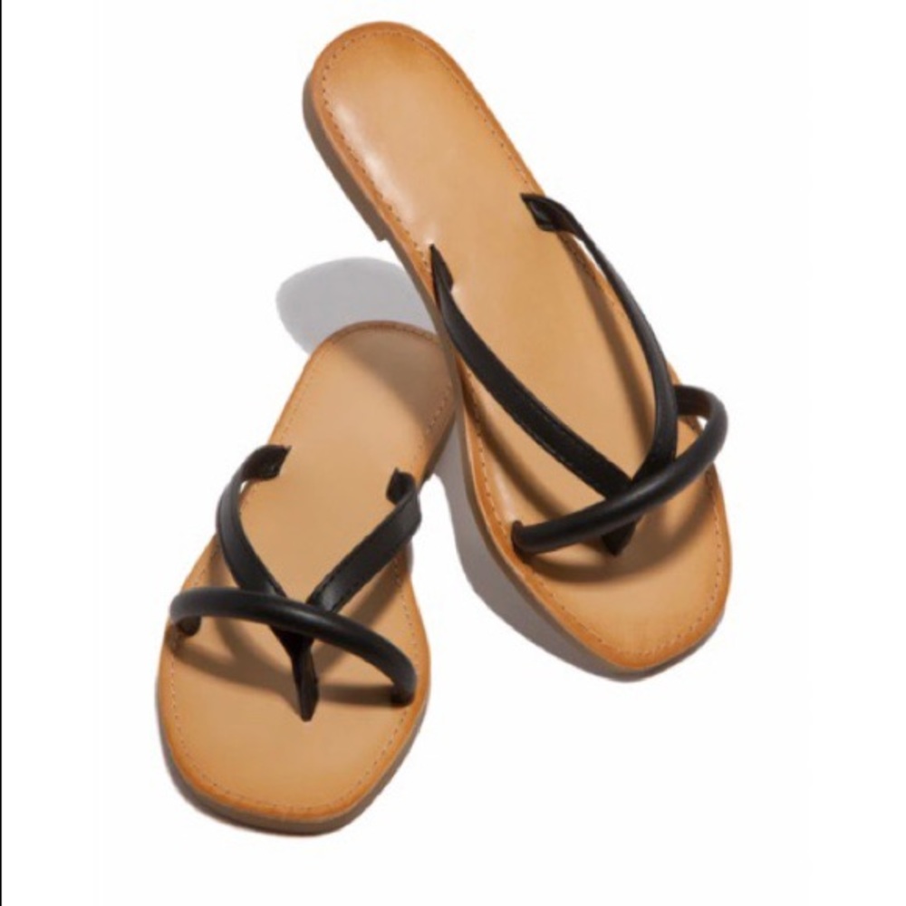 Miami vibes slide sandals in black - Picture 2 of 3